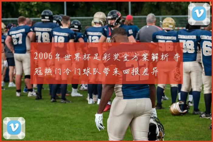 2006年世界杯足彩奖金方案解析 夺冠热门冷门球队带来回报差异